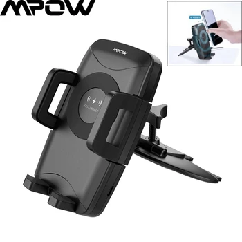 

Mpow CD Slot Phone Holder for Car Wireless Charger With 3 Charging Powers For iPhone X 8 8Plus Samsung S9 S8 S7 S6/edge