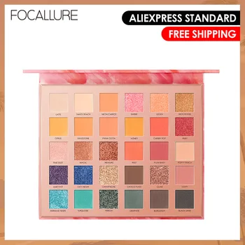 

FOCALLURE 30 colors Glitter eyeshadow palette easy to wear Matte pigmented nude shade Shimmer eye shadow powder