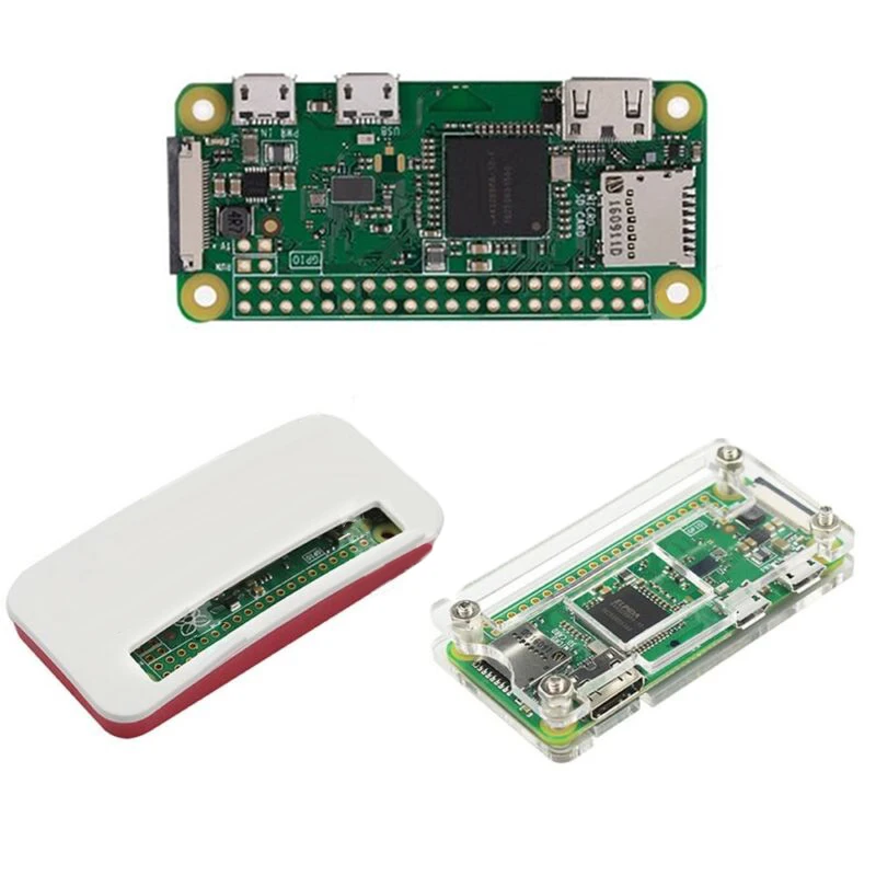 Для Raspberry Pi Zero W Чехол комплект Акриловый Прозрачный чехол 5,3*4,3*0,6 дюйма 1 комплект из АБС-пластика(включая один нижний корпус