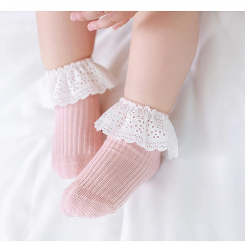 

Autumn Warm Baby Socks, Cute Breathable Solid Color Short Tube Socks for Girls, XS/S/M/L
