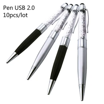 

10pcs/lot 2 In 1 Pen+USB Flash Drive 2.0 PenDrive 32GB 64GB Ballpoint Pen Pendrive 4GB 8GB 16GB Usb Memory Stick Free Logo Gifts
