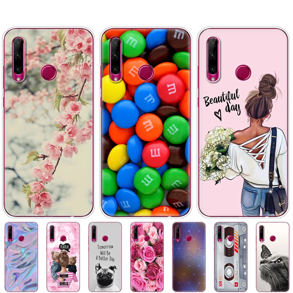 For Honor 10i Case HRY-LX1T Silicone tpu Back Cover Phone Huawei Honor10i 10 i 6.21 inch | Мобильные телефоны и