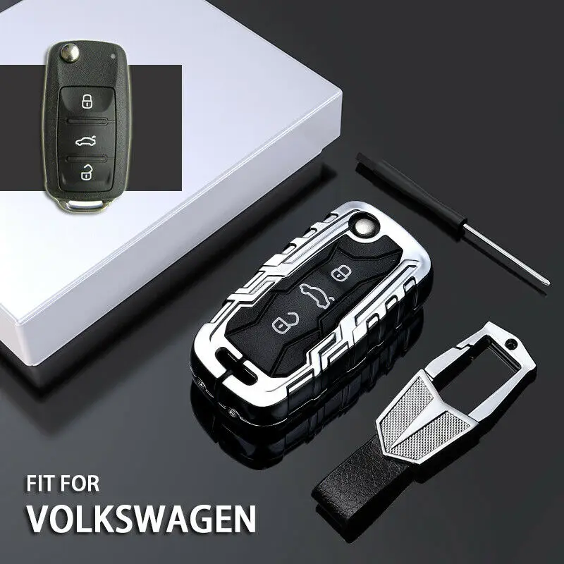 Чехол из цинкового сплава для автомобильного ключа VW Golf Bora Jetta POLO GOLF Passat for Skoda Octavia