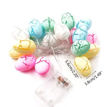 

10/20 LED Easter Eggs Shape String Light Copper Wire Battery Powered Tree Decor