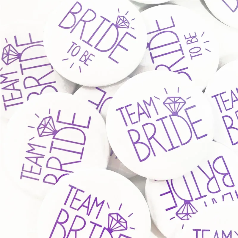 1Pcs Hen Party Bride Badge Decoration Team Bride Bridal Shower Party Decoration Supplies (8)