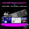 WHEXUNE New 4G Android 8.1 2GB+32GB Car RearView Mirror Camera Full HD 12” ADAS DVR Dash Cam Wifi GPS Navigator Dashcam Cameras ► Photo 2/6