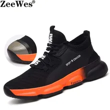 Модная новая выставочная Мужская Рабочая защитная обувь, уличные кроссовки со стальным носком, устойчивые к проколу, строительные кроссовки