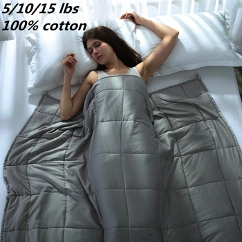 

Weighted Blanket for Adult Blankets Decompression Sleep Aid Pressure Sleeping Blanket Heavy Blanket Throw Blanket Bed