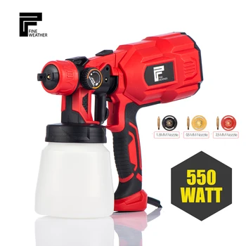 

F weather Electric Spray Gun 550w Household Convenience Spray Paint 3 Nozzles High Atomizing Spray Paint Tool