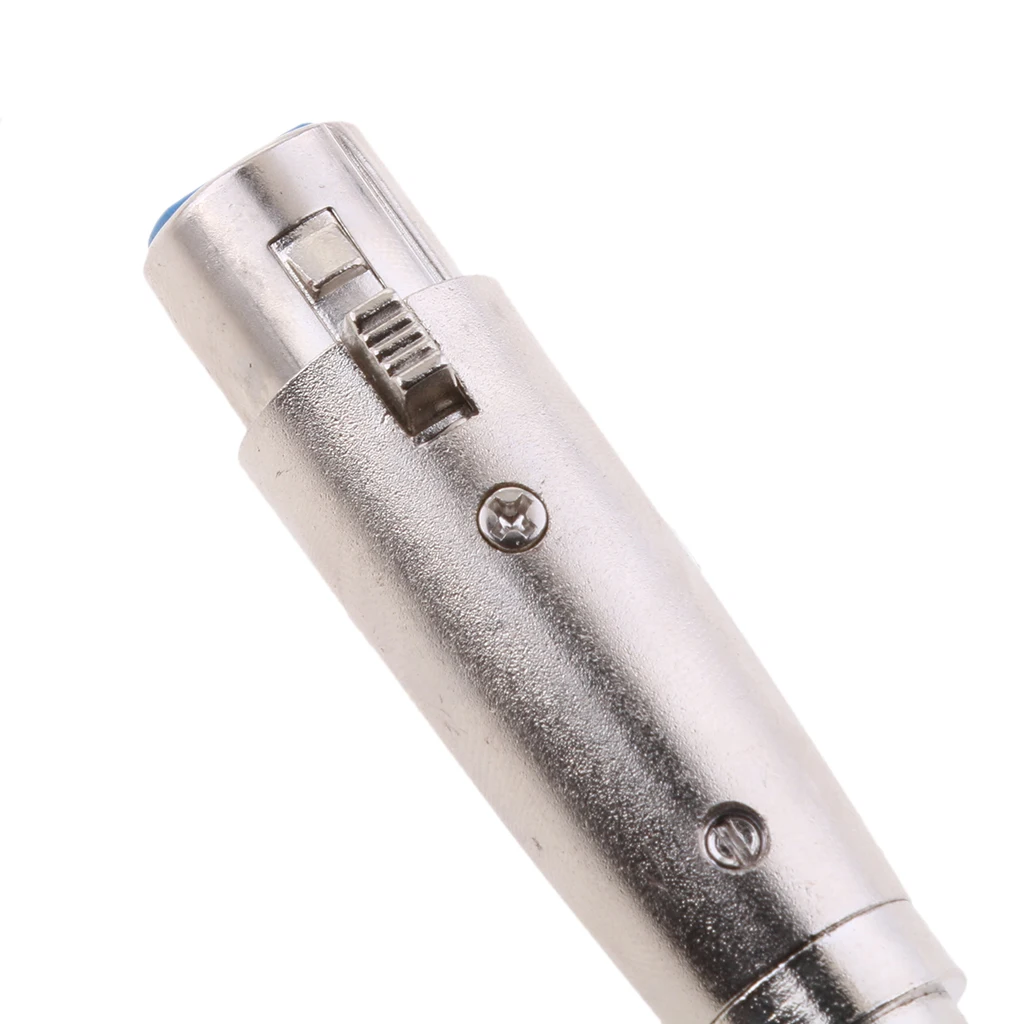 XLR 3 Pin Female To Mono 6.35mm 1/4 Female Jack Plug Adaptor Converter