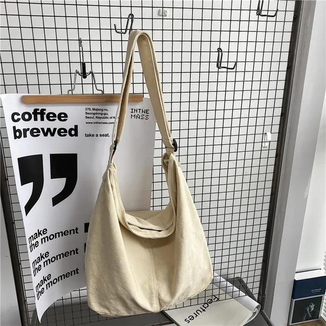 CGCBAG Casual 2022 Women Shopper Canvas Tote Bag Female Solid Simple Large Capacity Shoulder Bag Women Designer Crossbody Bags White