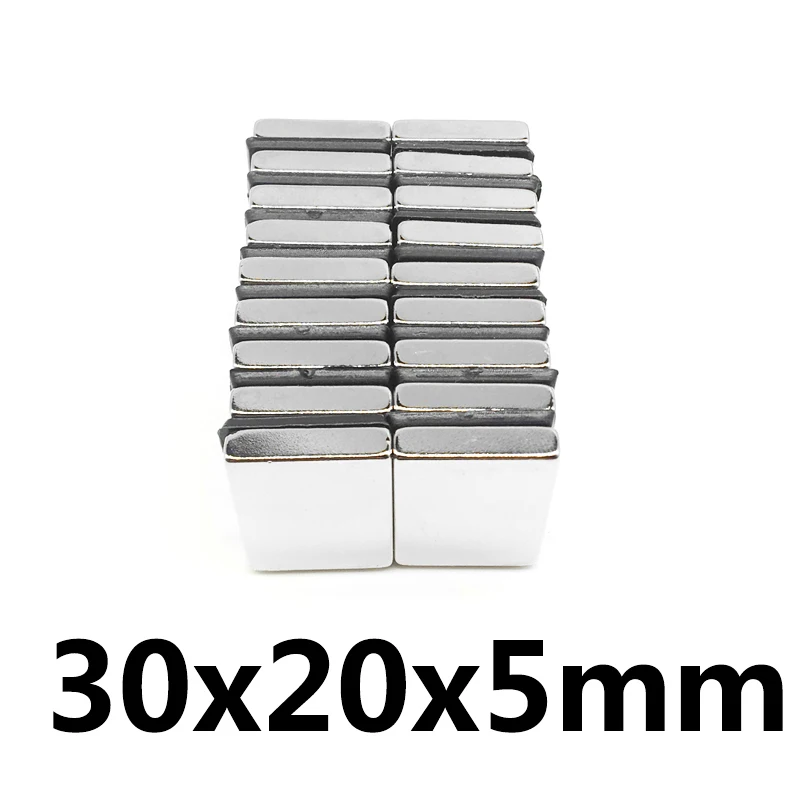 

50/100/150pcs 30x20x5mm N35 Super Strong Neodymium Magnets Block Cuboid Rare Earth 30*20*5 Magnet