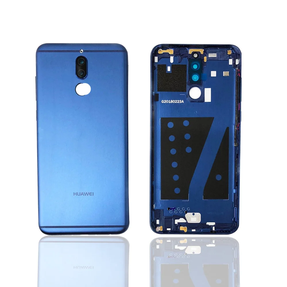 Huawei mate 10 Lite Крышка батарейного отсека задняя крышка корпуса для huawei Nova 2i задняя дверь чехол для mate 10 Lite крышка батареи+ объектив камеры