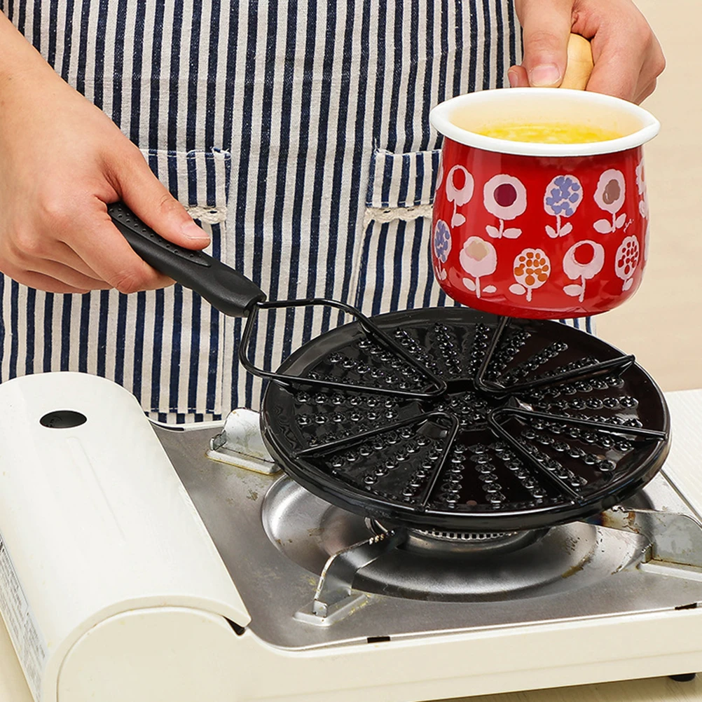 Diffuseur de chaleur pour cuisinière à gaz, plaque de cuisson noire – Ouma