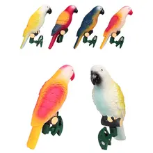 Птичий светильник в виде попугая Водонепроницаемый Открытый Солнечный светодиодный светильник с зажимом для сада газон двор дорожка орнамент M68E