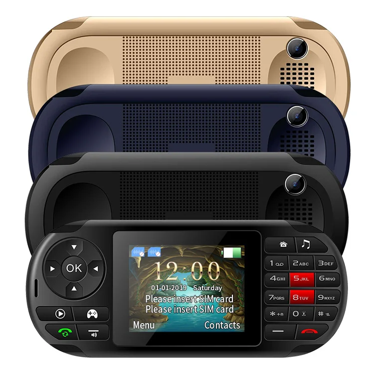 Игровой телефон UNIWA GP001 2019 Новые Встроенные 400 игр экран 2 8 дюйма 2500 мАч две SIM