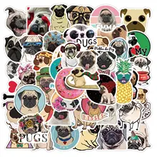 

10/50pcs Skateboard Guitar Laptop Luggage Car Funny Graffiti Toys Stickers Pack Cute Dog Shar Pei Stickers Animal PVC Stickers