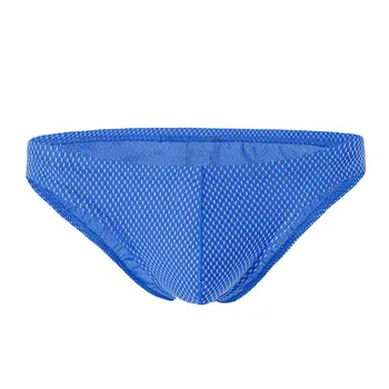 

8PC Summer Men underwear Transparent Underwear Solid Stitching Man Brief Polyester wild male Shorts Bulge Pouch Underpants daily