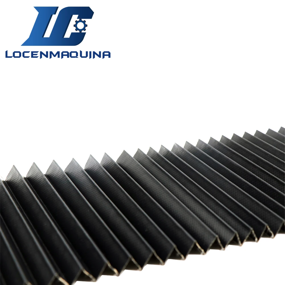 Dust Proof  Cloth Dust Cover Bellows for CNC Machine Streched Length 1000mm Fold Width 15mm Customize Available