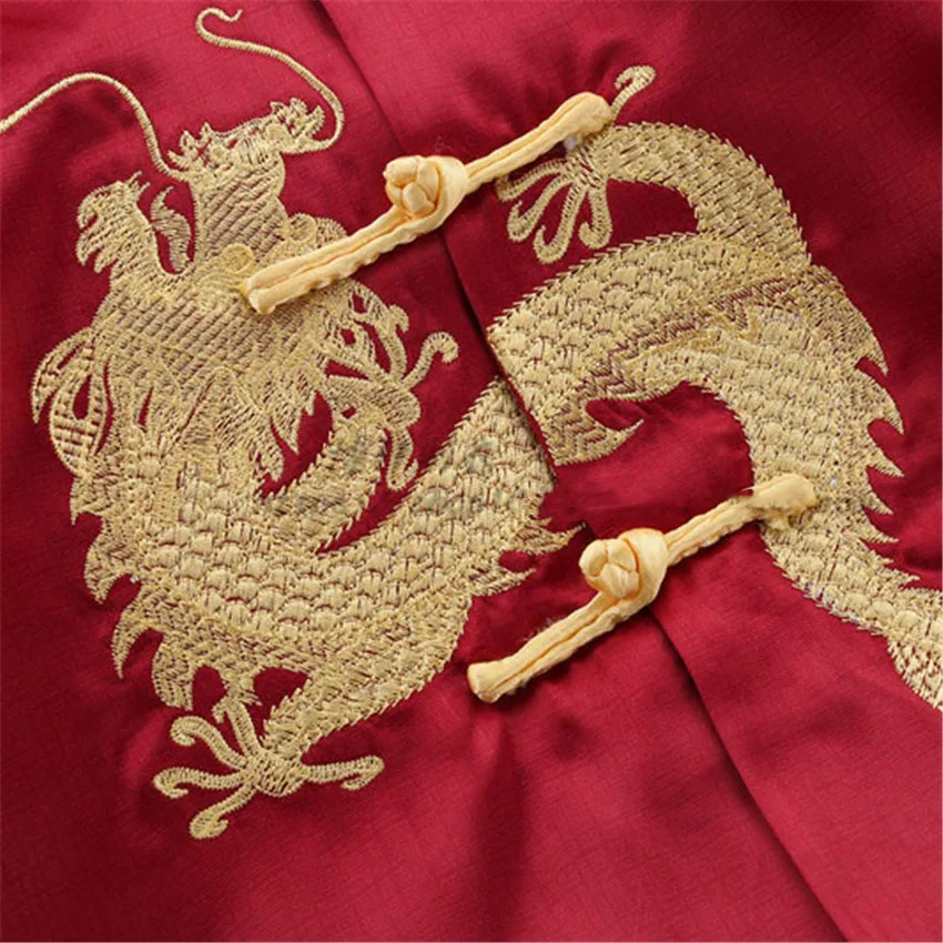 Goedkoop Jongen Meisje Chinese Stijl Draak Tang Pak Verjaardag Kinderen Nieuwe Jaar Party Festival Outfits Kung Fu Tai Chi Uniform Kids kostuum