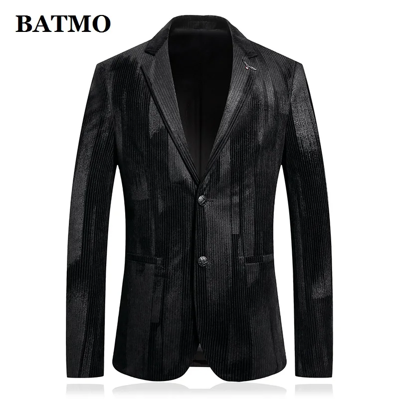 

BATMO 2019 new arrival high quality fashion casual blazer men,men's casual jackets,plus-size M-3XL 612