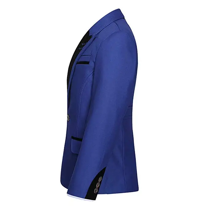Индиго 3 шт. Формальные костюмы Классический пик лацканы Slim Fit Tux куртка жилет брюки день рождения вечеринка Свадьба