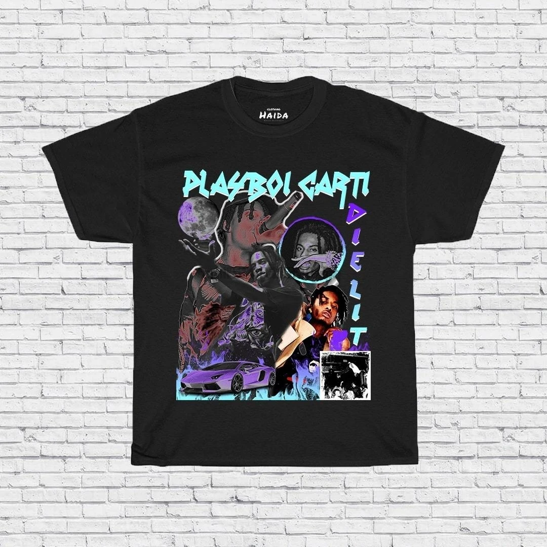 Мужская футболка Винтажная Футболка PLAYBOI CARTI женская и | одежда