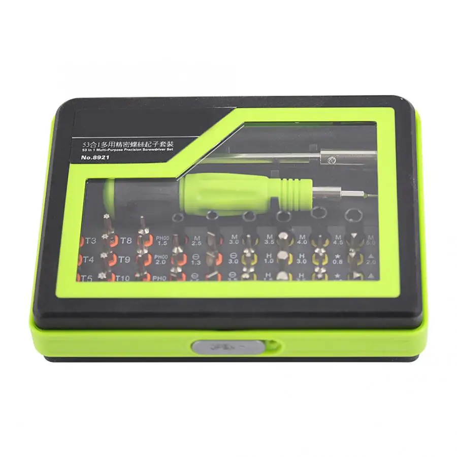 

53 in 1 Precision Torx Screwdriver Set Tweezer Flexible Drill Shaft Disassembly Screwdriver Repair Open Tool Kit for Smart Phone