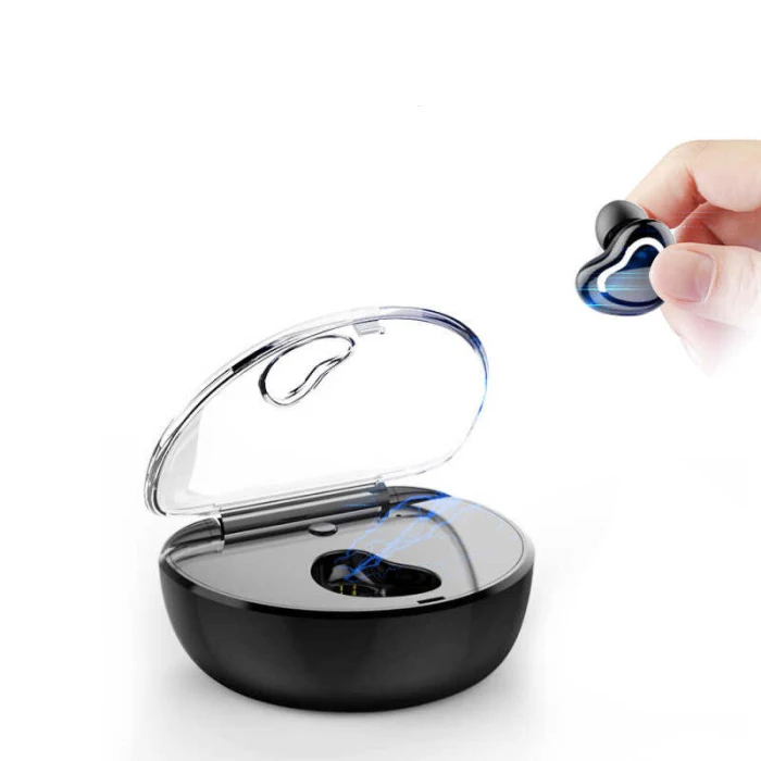 1 шт. Мини Bluetooth наушники невидимая Беспроводная гарнитура наушники с зарядным устройством для спорта GV99