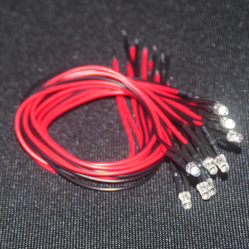 10 шт. светодиодные лампы 3 мм 5 12 В 20 см|led diode|light emitting diodeemitting diode |
