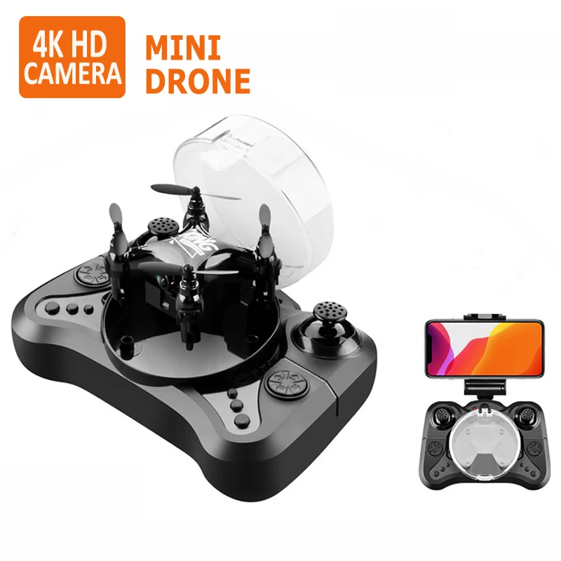 Мини Дрон с HD камерой Карманный Wifi Rc Квадрокоптер селфи складной детские игрушки