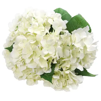 

Artificial Flowers Silk 7 Big Head Hydrangea Bouquet for Wedding, Room, Home, Hotel, Party Decoration and Holiday Gift White