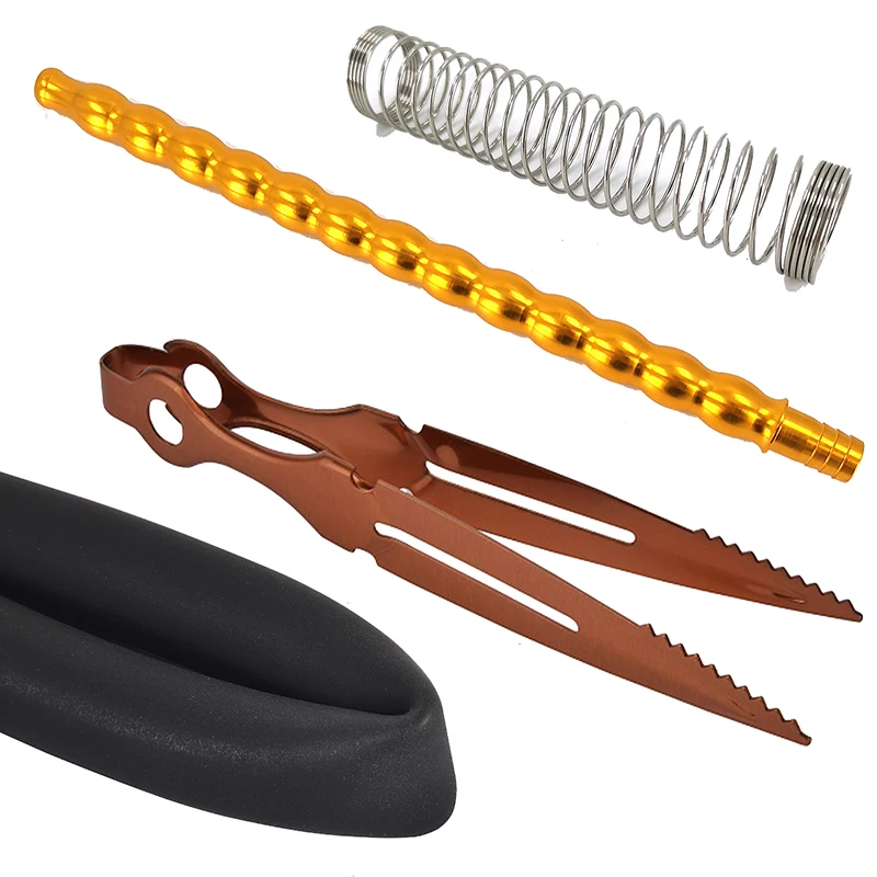 

Stainless Steel Hookah Hose Spring For Shisha Hose Narguile Aluminum Hookah Handle Silicone Hose Tube Hookah Charcoal Tongs