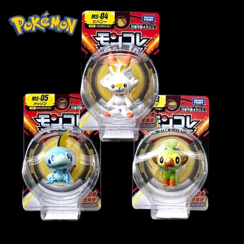 

Pokemon SWORD SHIELD MC Scorbunny Grookey Sobble Mini Pocket Monster Figure Actions ELF Doll for Children Tomy Pokemon Toy