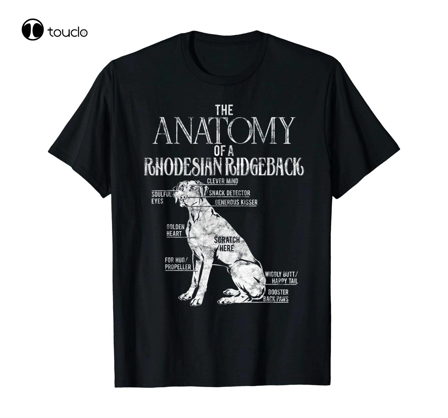 Fantastica Maglietta Rhodesian Ridgeback Dog-Lover Anatomy 568