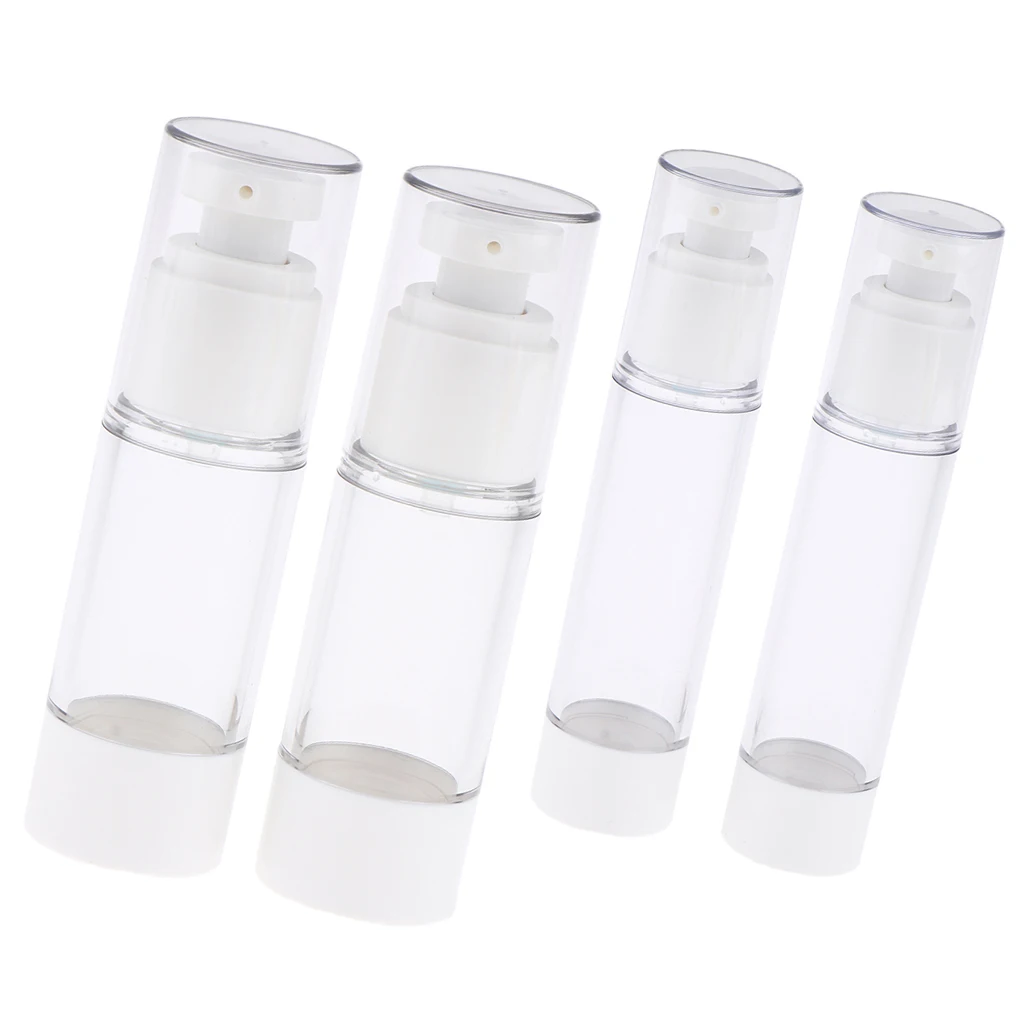 Pack of 4pcs, Travel Portable Essential Oil Containers Refillable Perfume Lotion Bottles