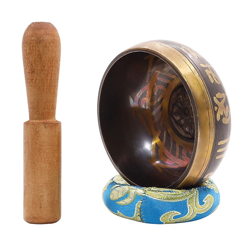 Hot Nepalese Buddhist Tibetan Chanting Yoga Bowl Tibetan Meditation Singing Bowl Buddhist Sound Therapy Bowl Copper Religion Cra