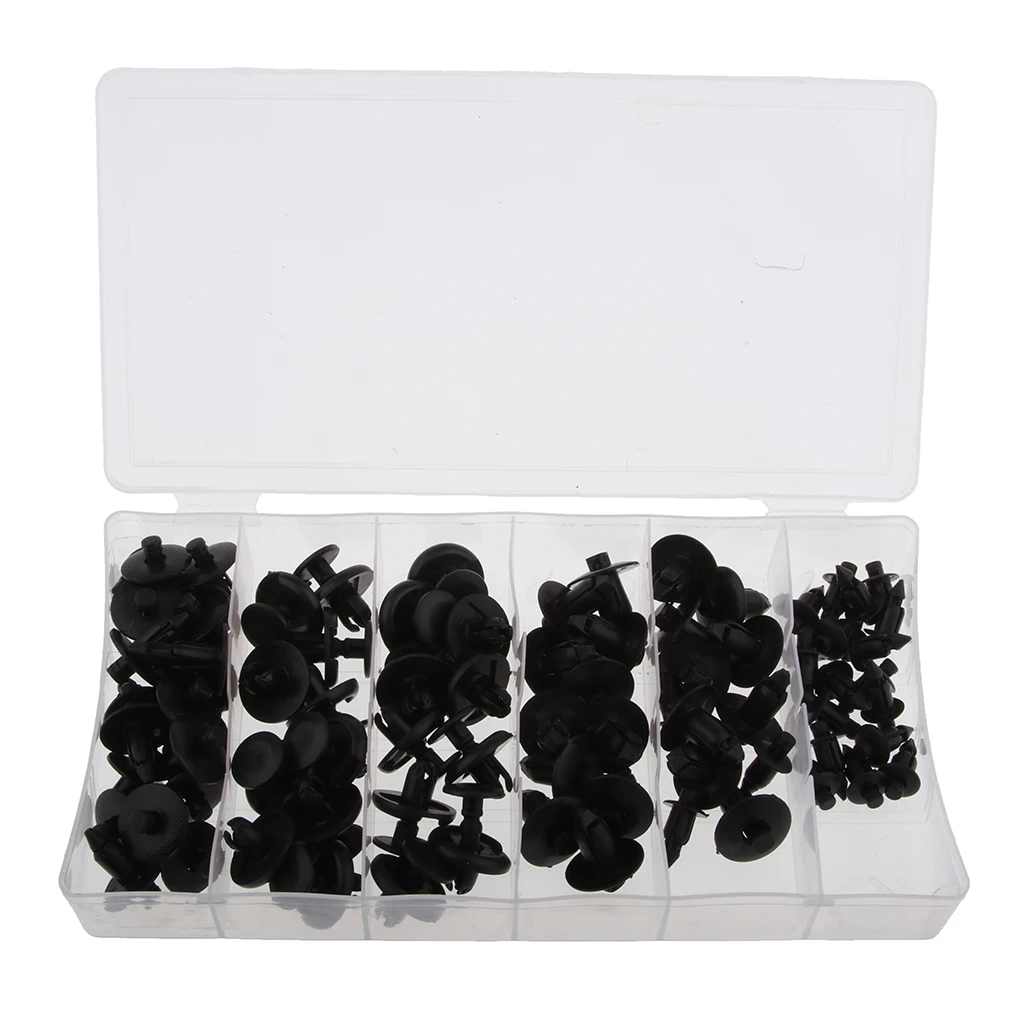 Высокое качество мотоцикл/велосипед нейлон заклепки Push Pin Kit-80 шт включает M6/M7/M8