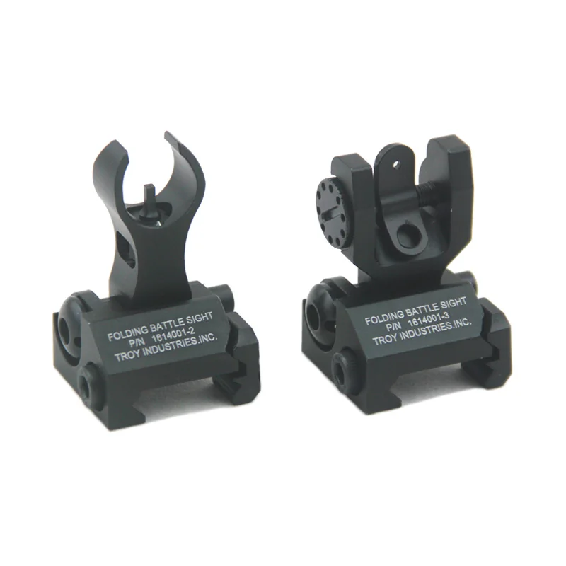 Tactical Micro Troy Front and Rear Folding Back up Battle sight HK