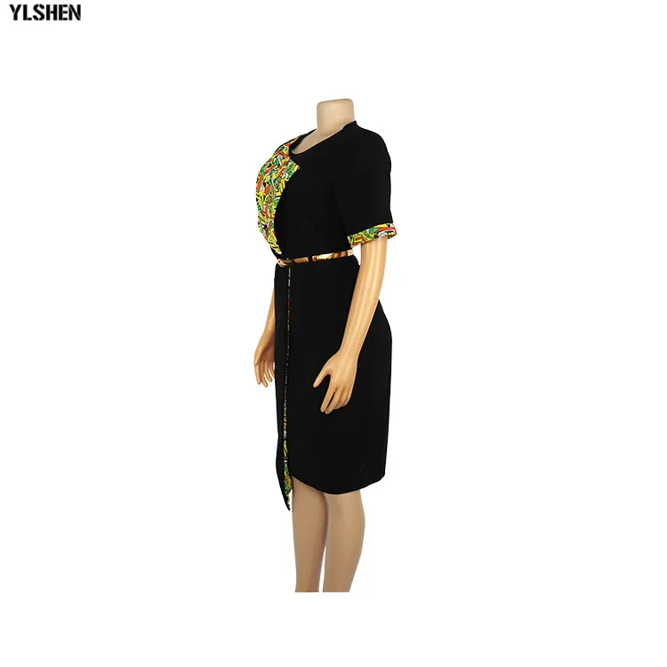 African Dresses For Women African Clothes Africa Dress Fashion Patchwork Print Dashiki Clothing Ankara Plus Size Evening Dress 02