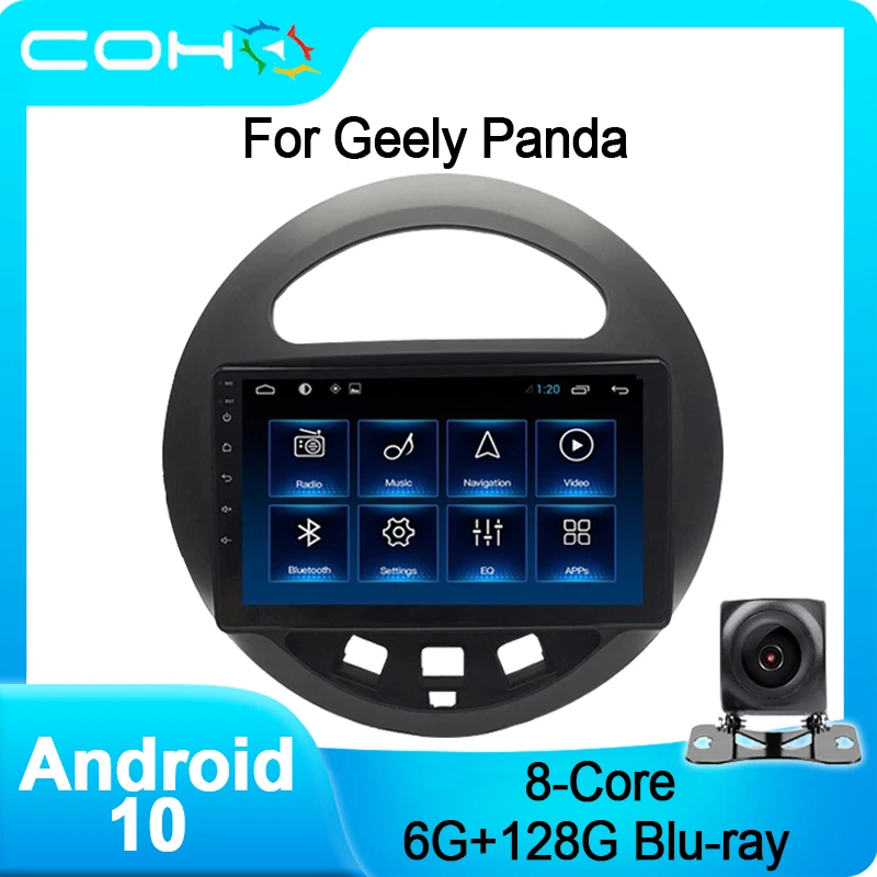 COHO для Geely Panda Gps стерео автомобильный мультимедийный плеер авторадио Android 10 0 Octa Core 6 + 128G|Мультимедиаплеер