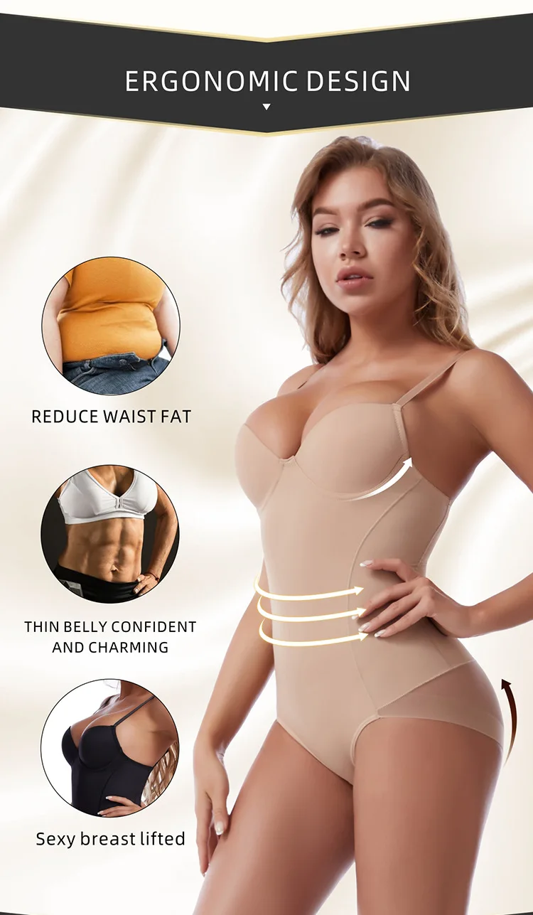 Full Body Shaper for Women Bodysuit Shapewear Waist Trainer Cincher Corset Tummy Control Thigh Slimming Underwear Drop Shipping