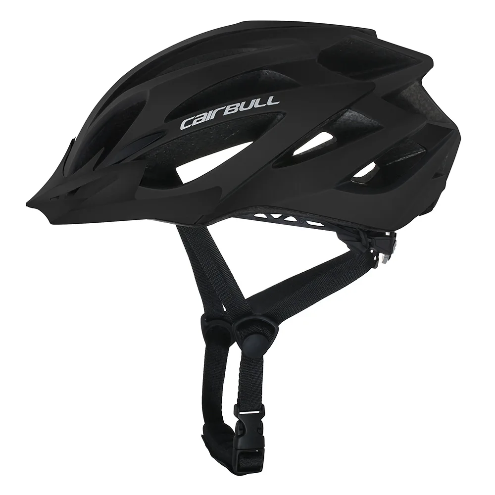 Men Women Bicycle Safety Helmets Matte Black Bike Helmet Mountain Road Bike Integrally Molded Cycling Helmets Safety Cap