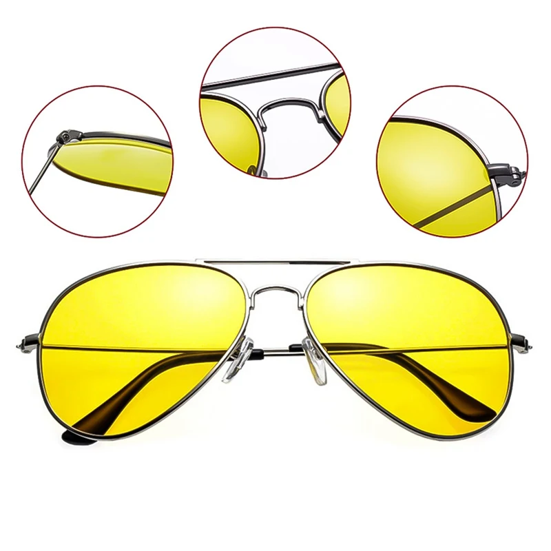 Горячая Распродажа алюминиево-магниевые очки ночного видения для водителей, поляризованные солнцезащитные очки для вождения