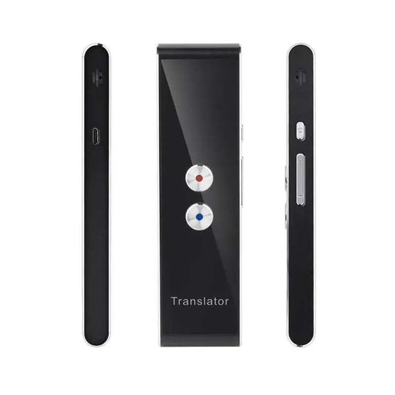 A Многоязычный портативный Smart Voice T8 переводчик двусторонний в режиме реального времени перевод 40+ для людей - Цвет: A
