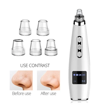 

Electric Acne Remover Vacuum Suction Blackhead Remover black Spots Pore Cleaner Facial Pore Cleaner with 5 Replaceable Head