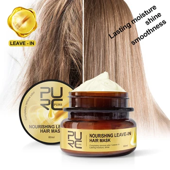 

New 60ml Arrival PURC Fast Remove Odor After Doing Keratin Hair Treatment Leave-In Hair Mask Lasting Nourishing Hair Care TSLM1