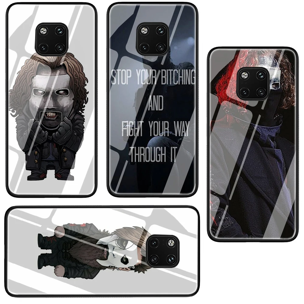 Чехол для телефона из закаленного стекла с музыкой Slipknot Corey Huawei Y6 Y9 Honor 8X 7A 9 10 P10 P20