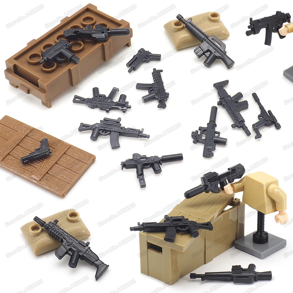 26 Stück Minifiguren MOC Mittelalterliche Soldaten Waffen & Pferde Set Neu 2021 