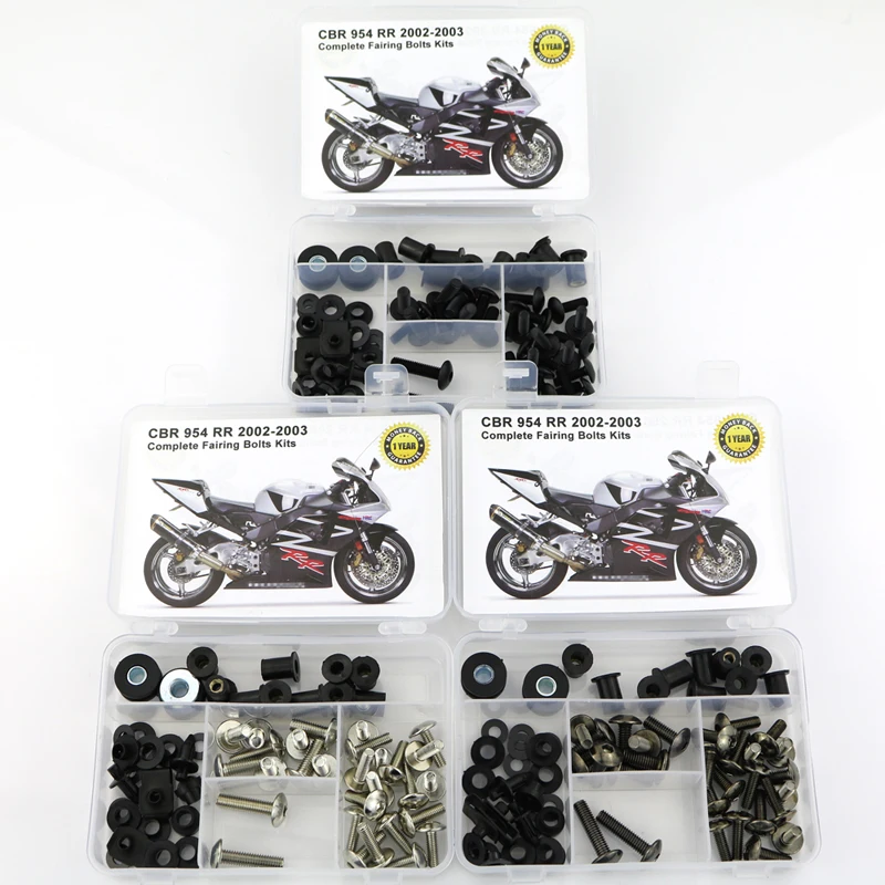 FitForHondaCBR954RR20022003MotorcycleFairingBoltsKitSteelCoveringBodyworkScrews
